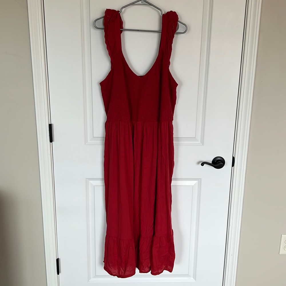 Old Navy Red Maxi Dress.